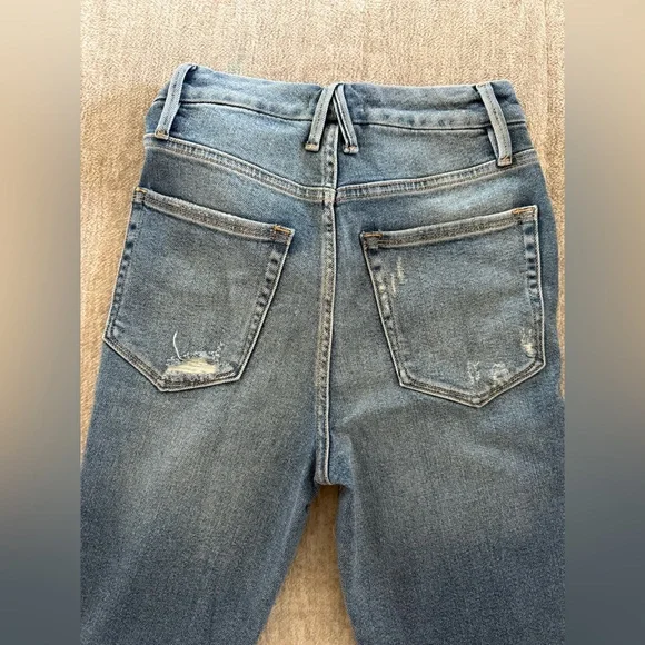 GENTLY WORN - Good American Good Curve Skinny Jeans Size 0/25 - Picture 3 of 7